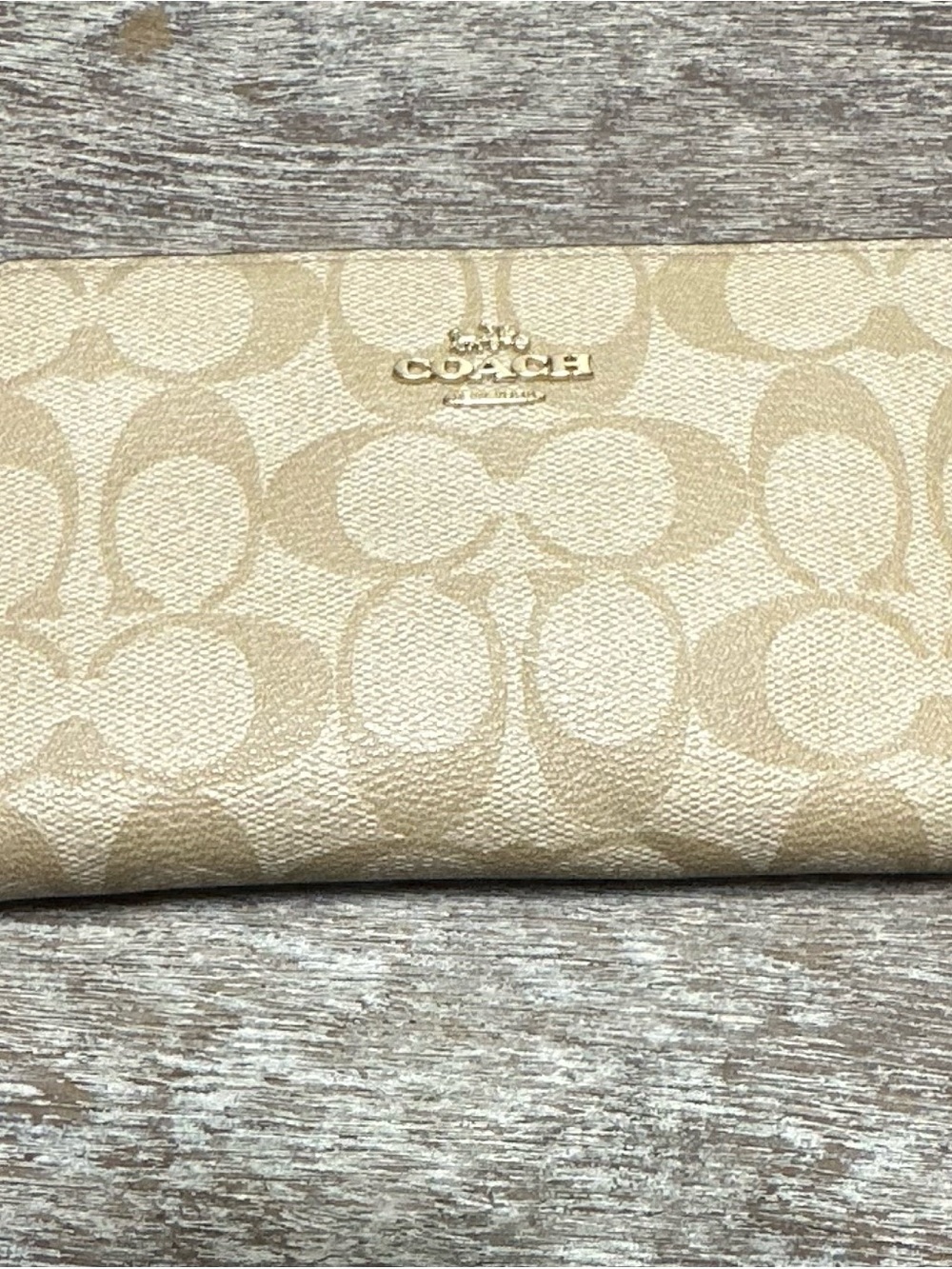 Coach Marian Tote Beige & White Sig Canvas with Snake-Print Handles/w wallet inc - Picture 14 of 16